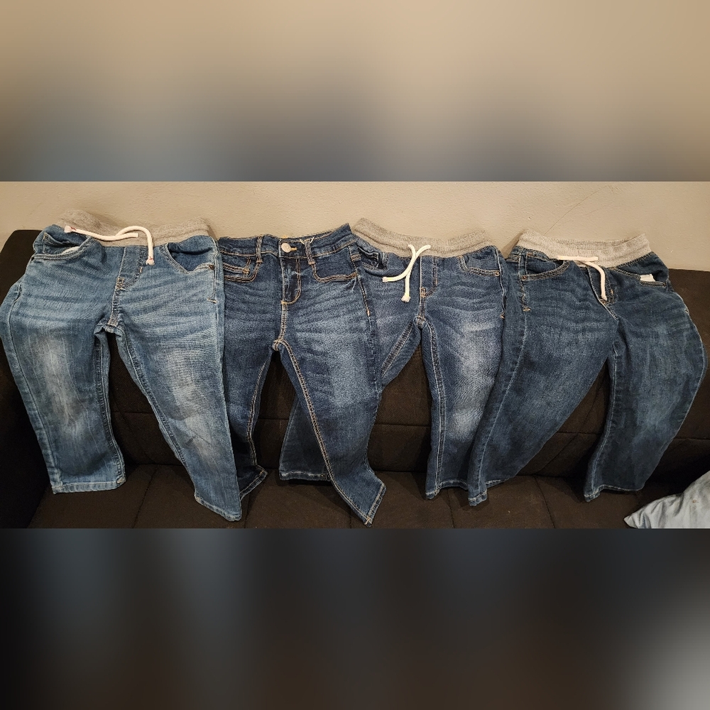 3 Boys 4t Jeans Pants Bundled Plus 1 5-6 Yrs ZARA SKINNY JEANS